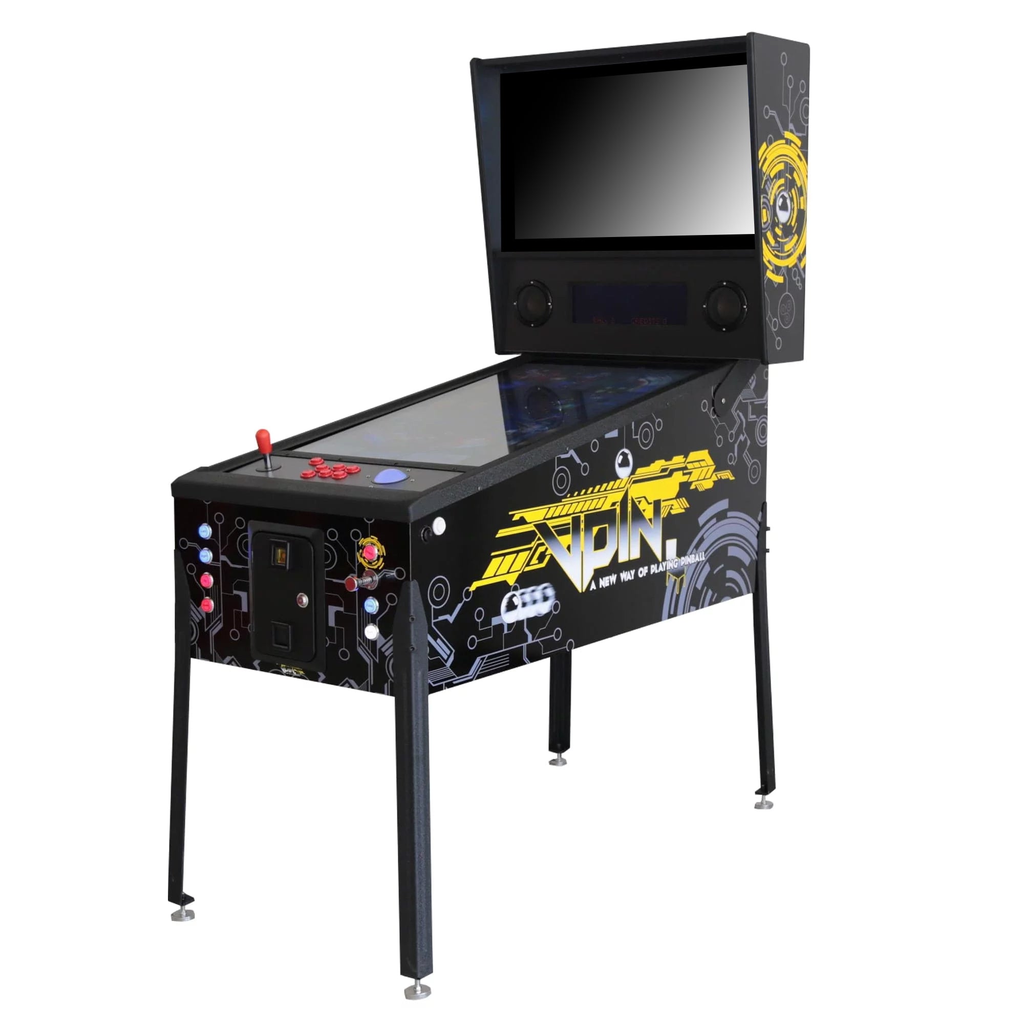 Creative Arcades The Pincade Combo | Pinball & Arcade All in One Machine | 1 Player | 2558 Games-3-4 Week Lead Time