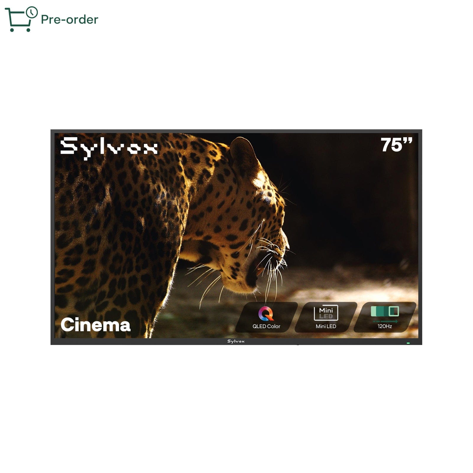 Sylvox Cinema 75" Helio QLED 120HZ Outdoor TV(2000Nits)-2025 Model