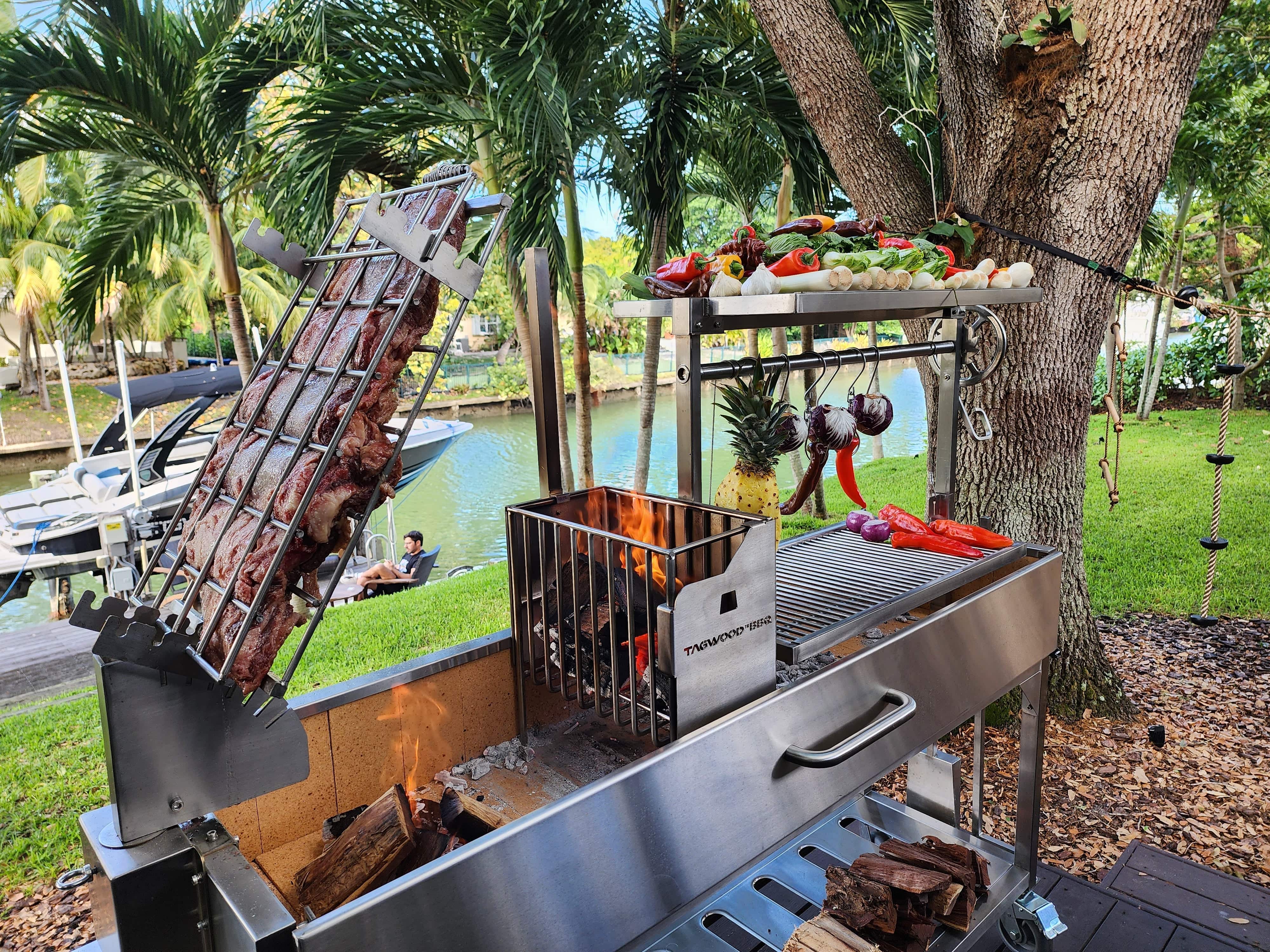 Tagwood BBQ Argentine Santa Maria Wood Fire & Charcoal Gaucho Grill | BBQ06SS --