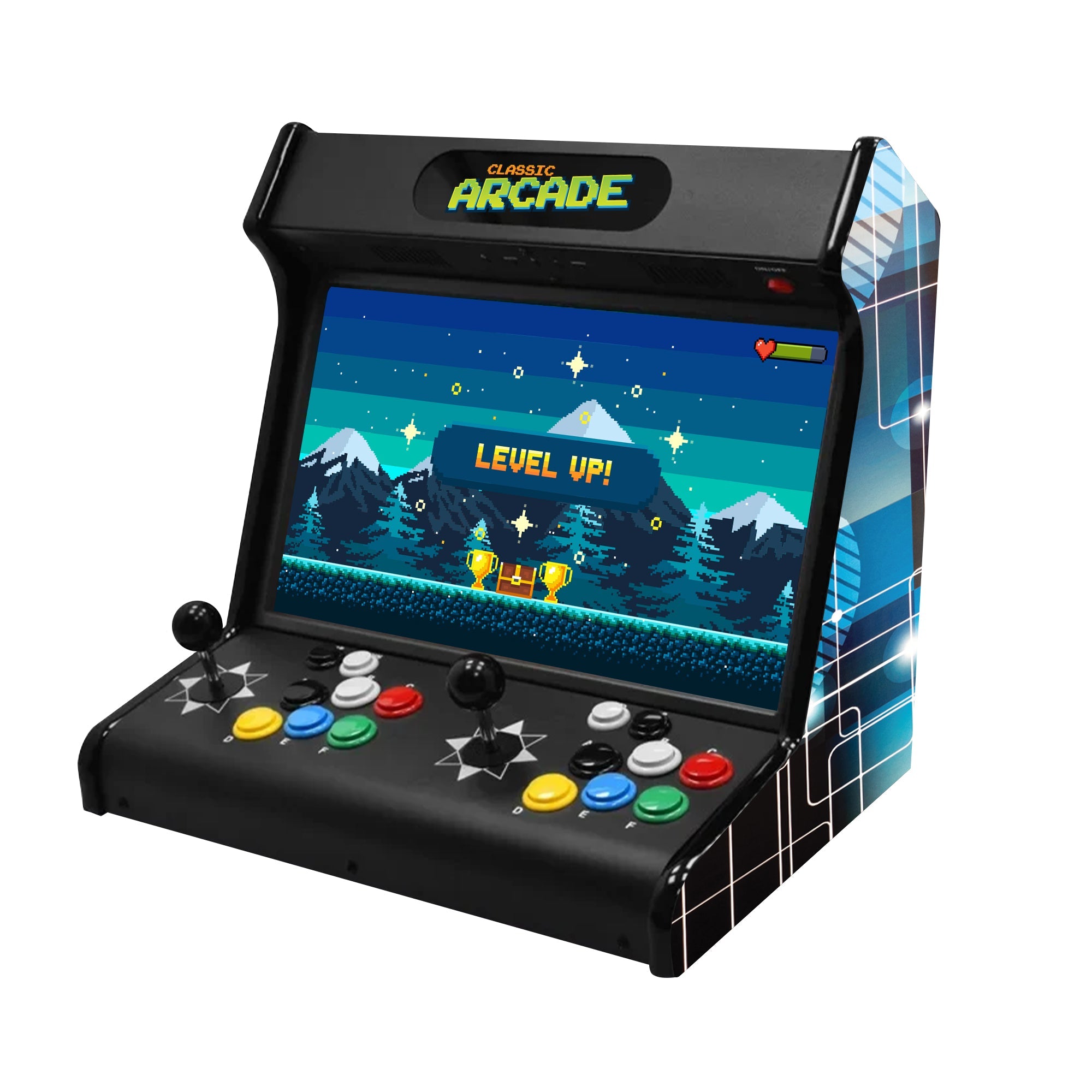 Creative Arcades 2P Mini 18.5" LCD Tabletop Arcade Machine with 23,000 Modern and Classic Games | Wifi Access | HDMI Compatible-3-4 Week Lead Time
