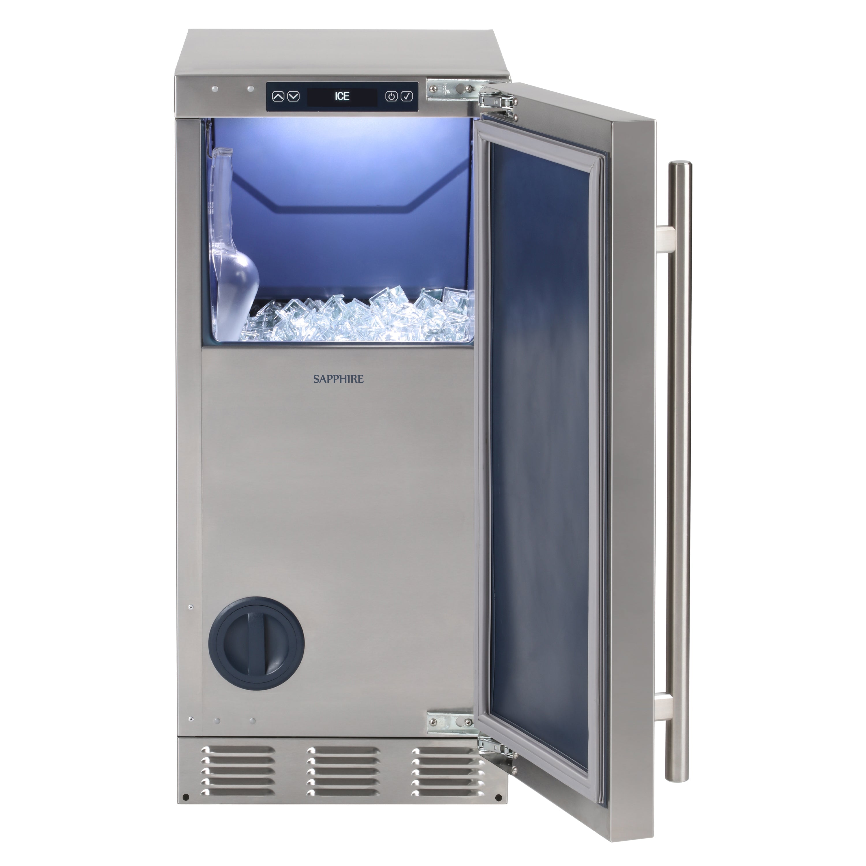 Sapphire Appliances Clear Ice Machine | Indoor Square Cube Ice Maker