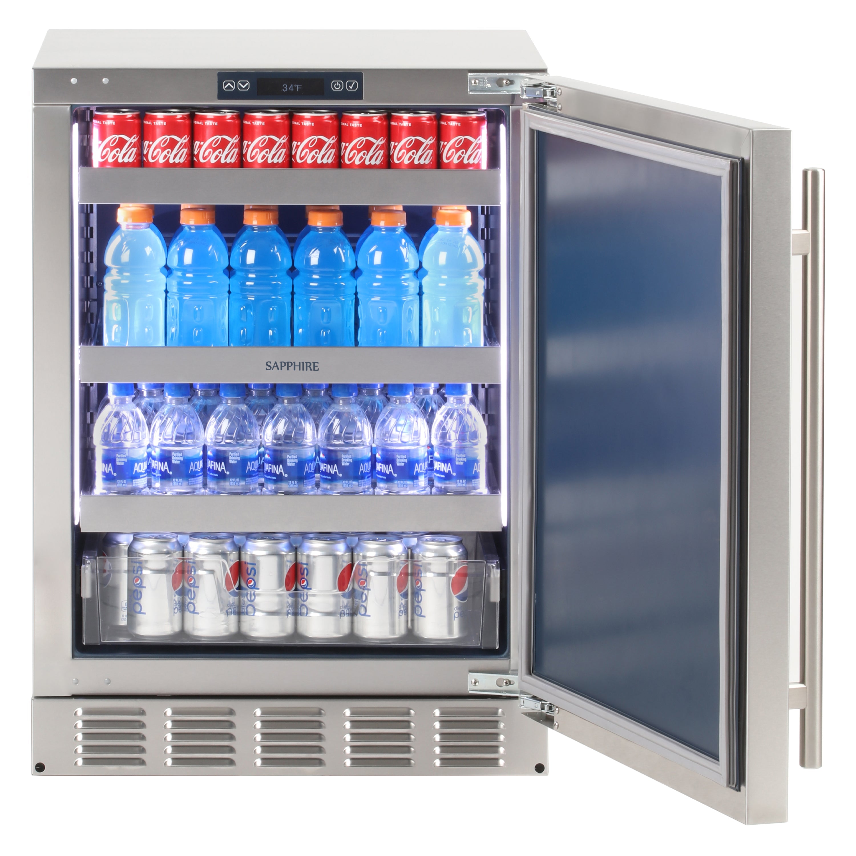 Sapphire Appliances Outdoor Refrigerator | 24" Refrigerator with Factory Installed Lock