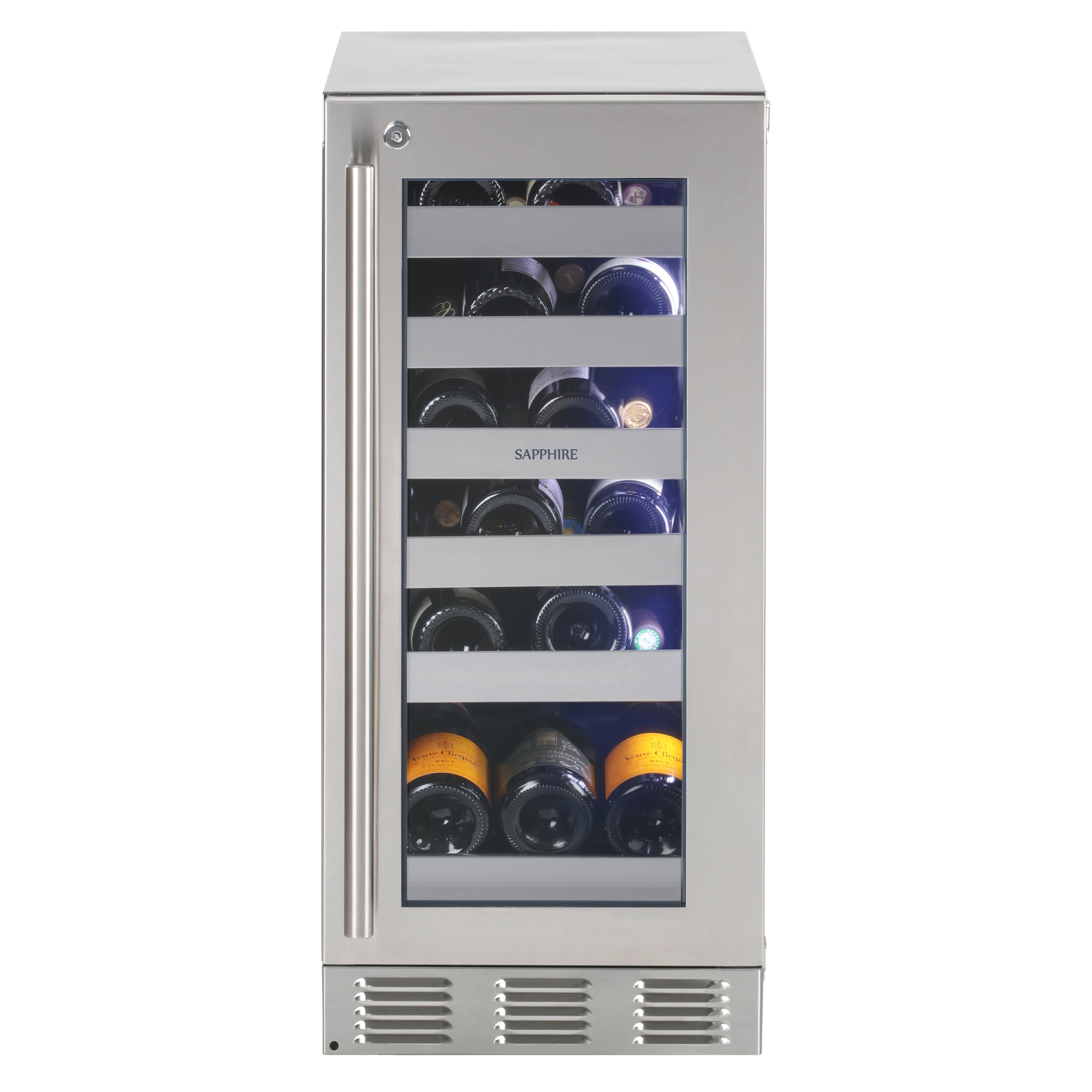 Sapphire Appliances Wine Refrigerators | Indoor 15" Single Zone Wine Refrigerator