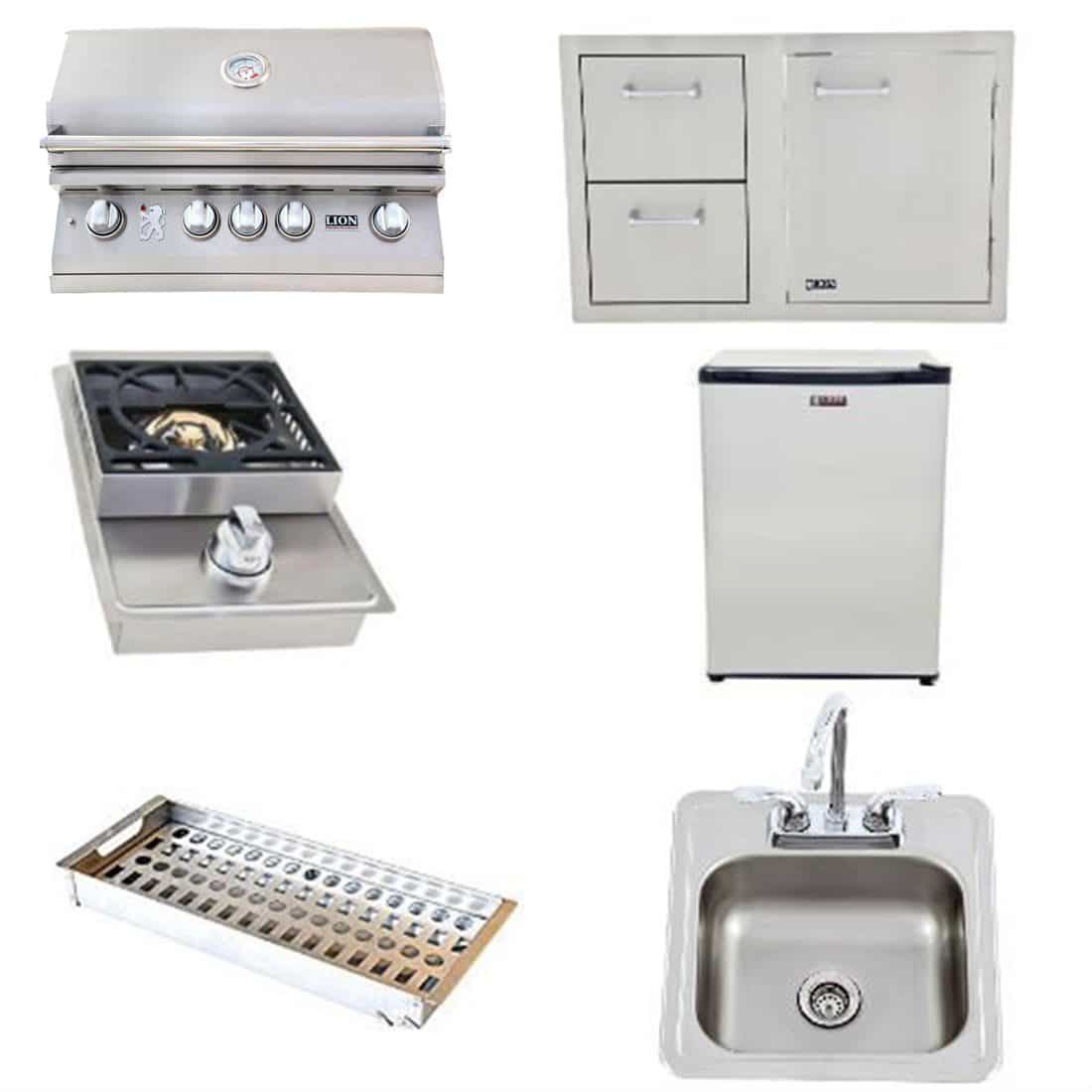 Lion Premium Grills Standard 32" Outdoor Kitchen Package (NG/LP)