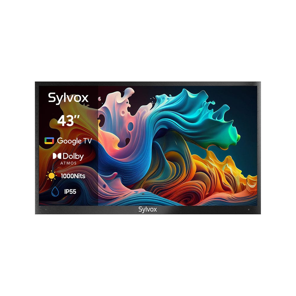 SYLVOX 43" Advanced QLED Google Outdoor TV - 2024 Deck Pro QLED 2.0