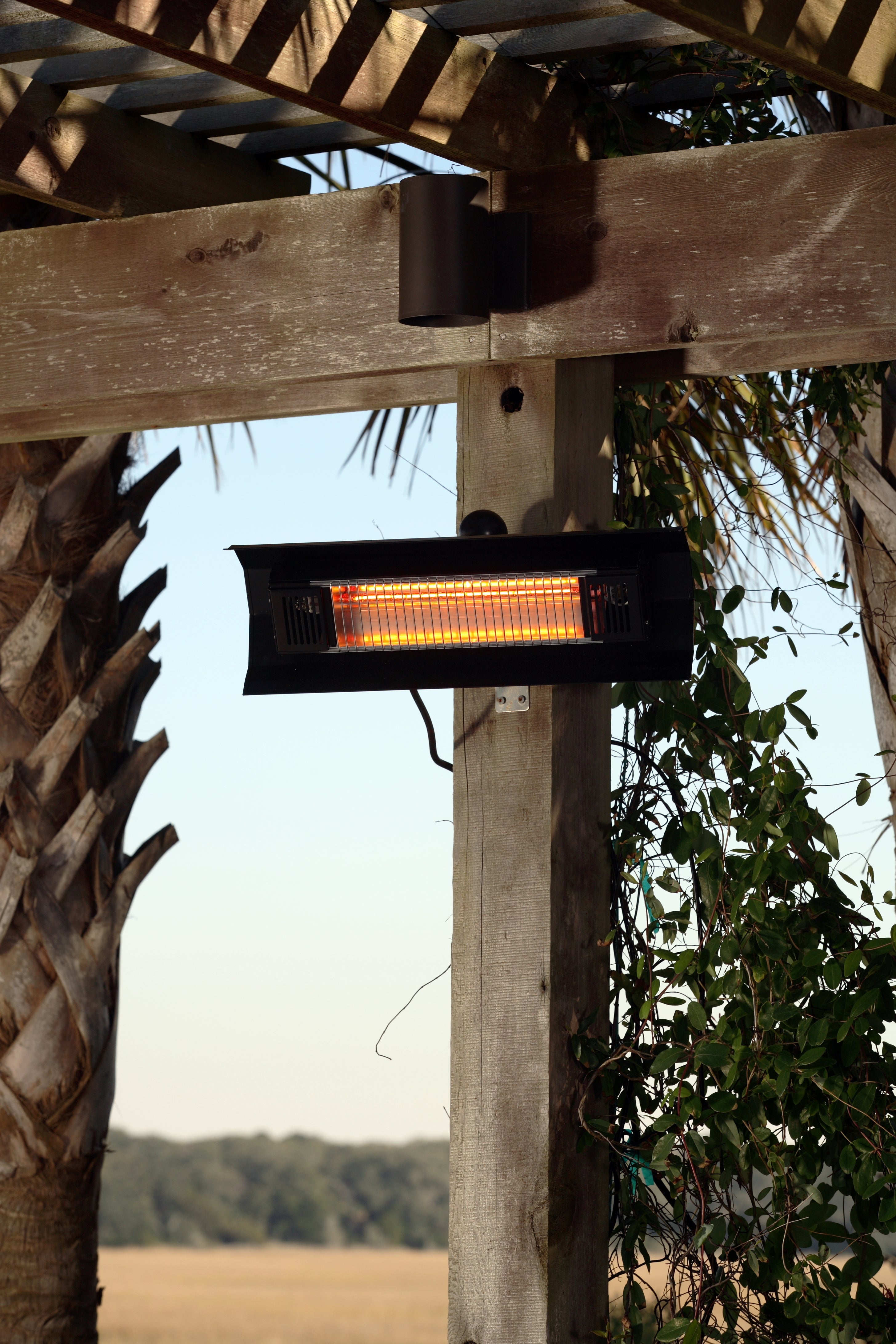 Fire Sense Black Steel Wall Mounted Infrared Patio Heater