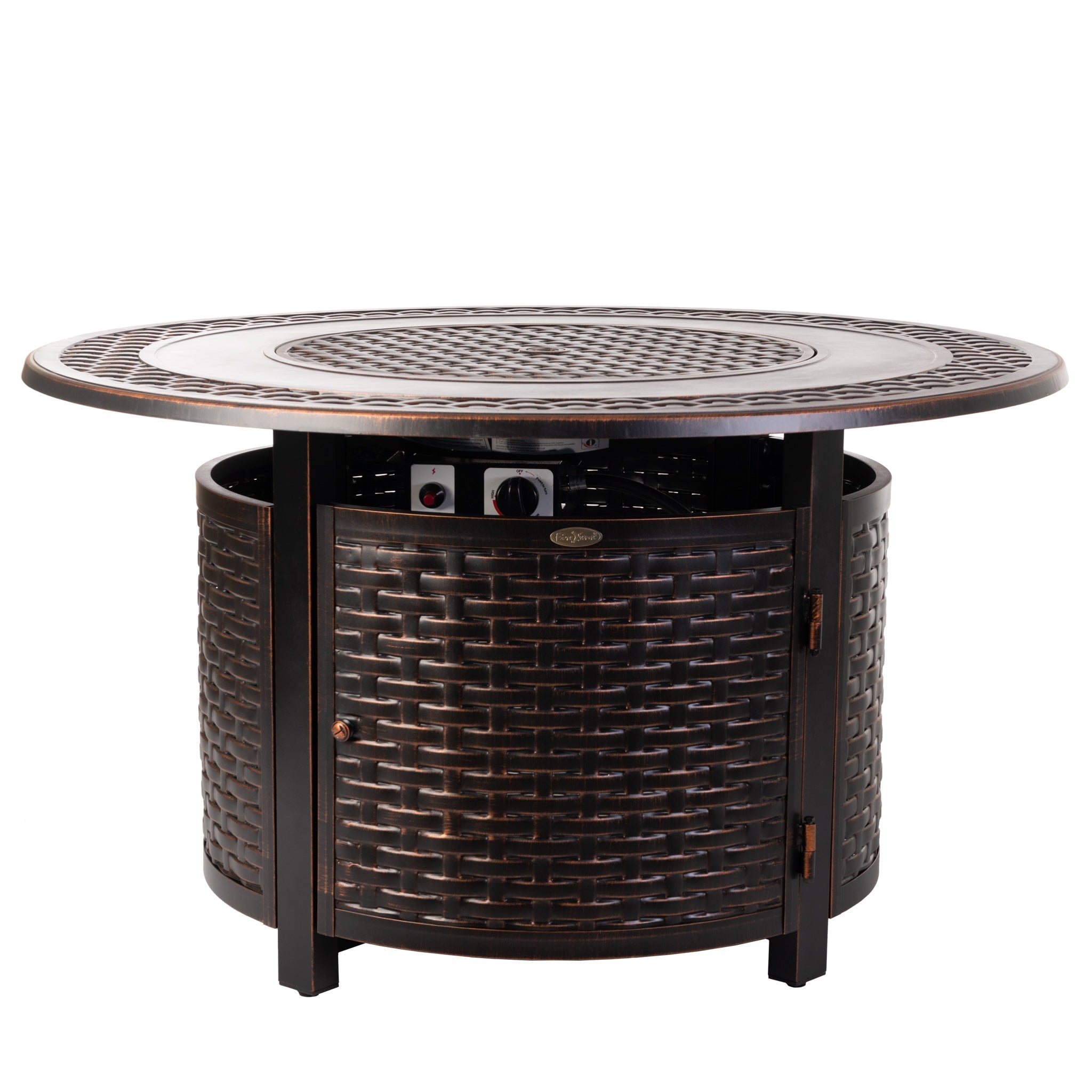 Fire Sense Bellante Woven Aluminum LPG Fire Pit | 62195