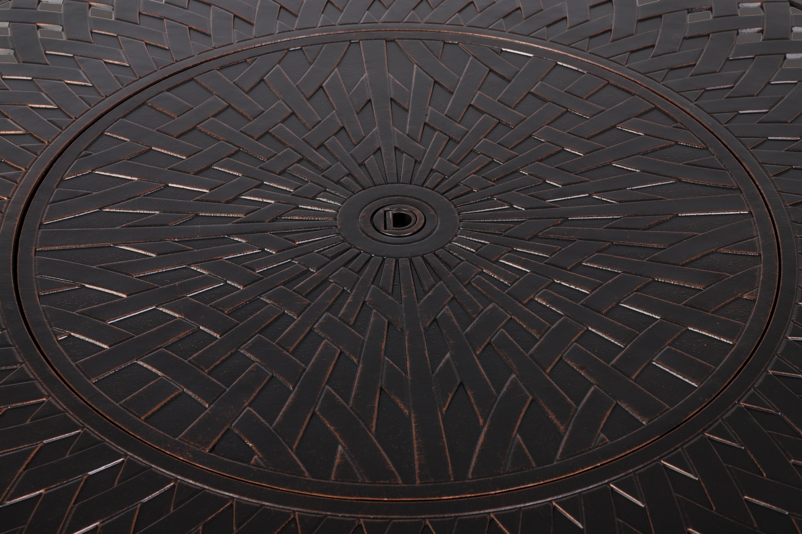 Fire Sense Verona Aluminum Round LPG Fire Pit | 62695