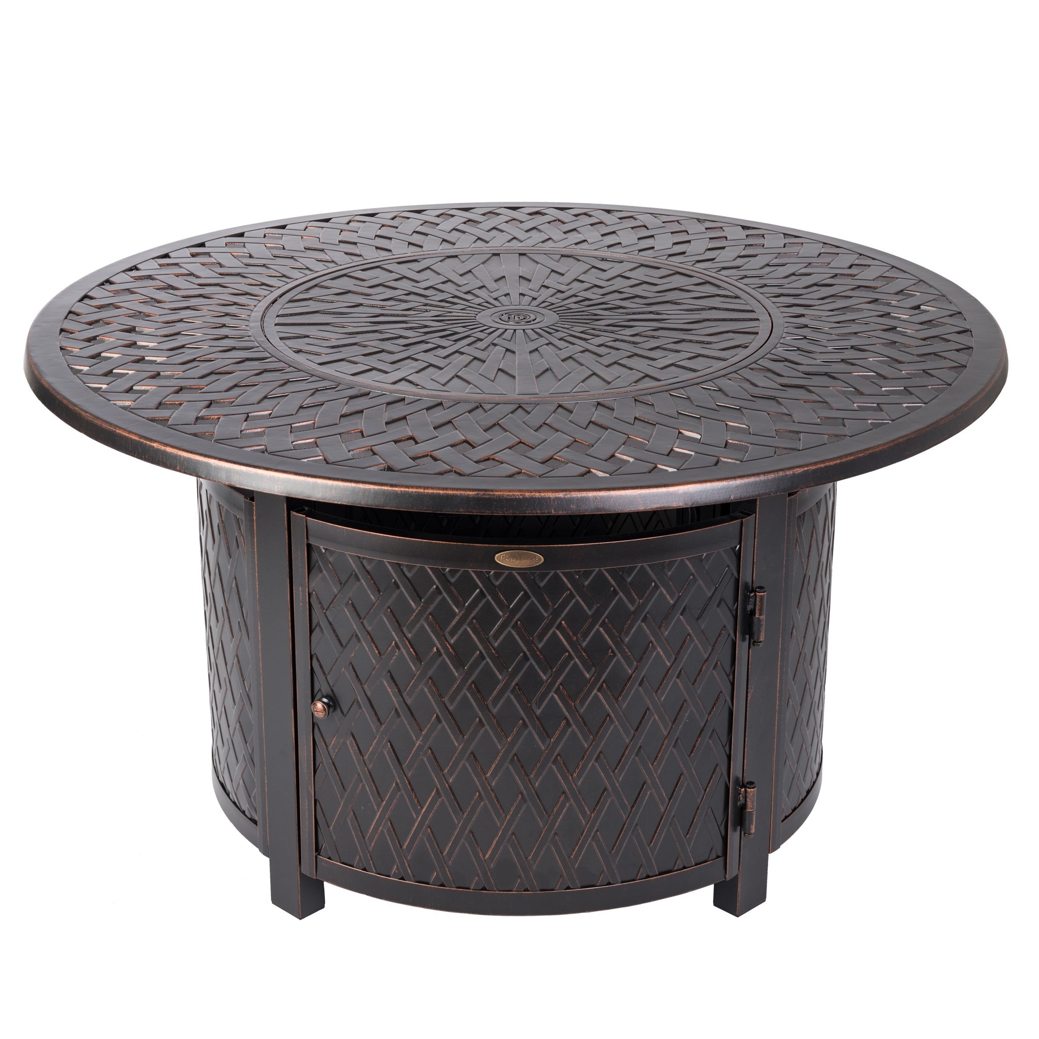 Fire Sense Verona Aluminum Round LPG Fire Pit | 62695