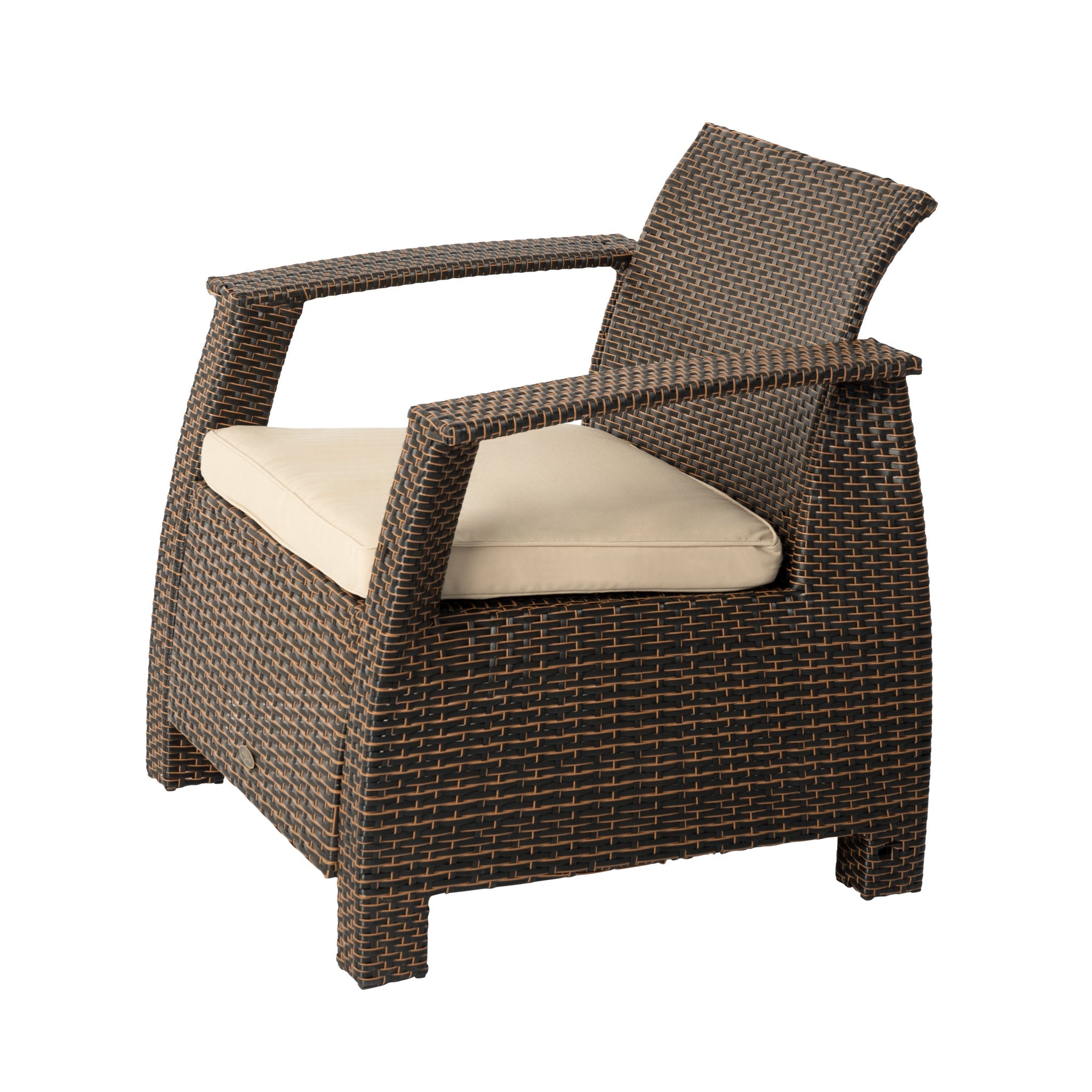 Balkene Home Bondi Deluxe Armchair in Mocha Wicker | 62775