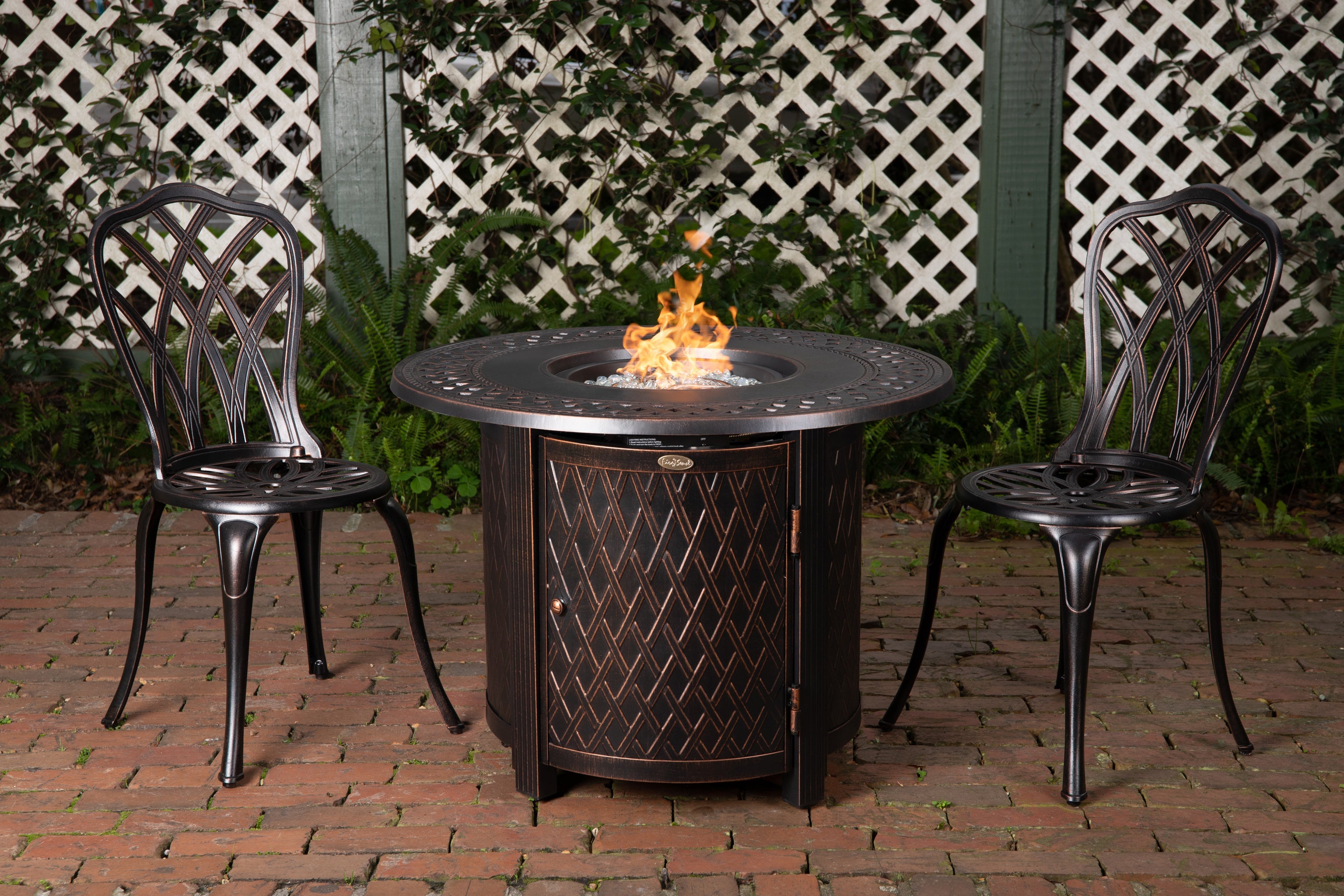 Fire Sense Wagner Aluminum Round LPG Fire Pit | 62988