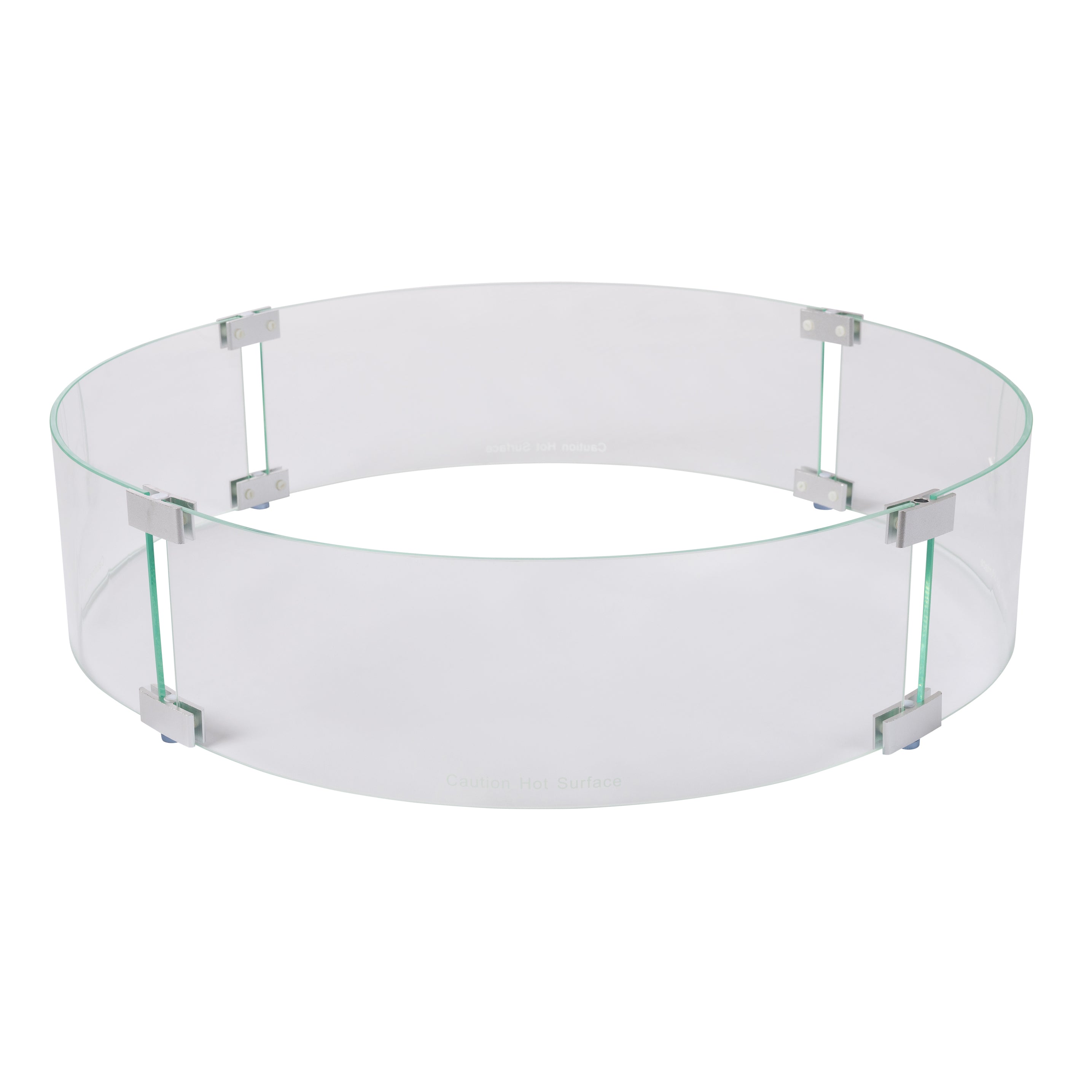 Fire Sense Tempered Glass Wind Guard for Round Fire Pits | 63246