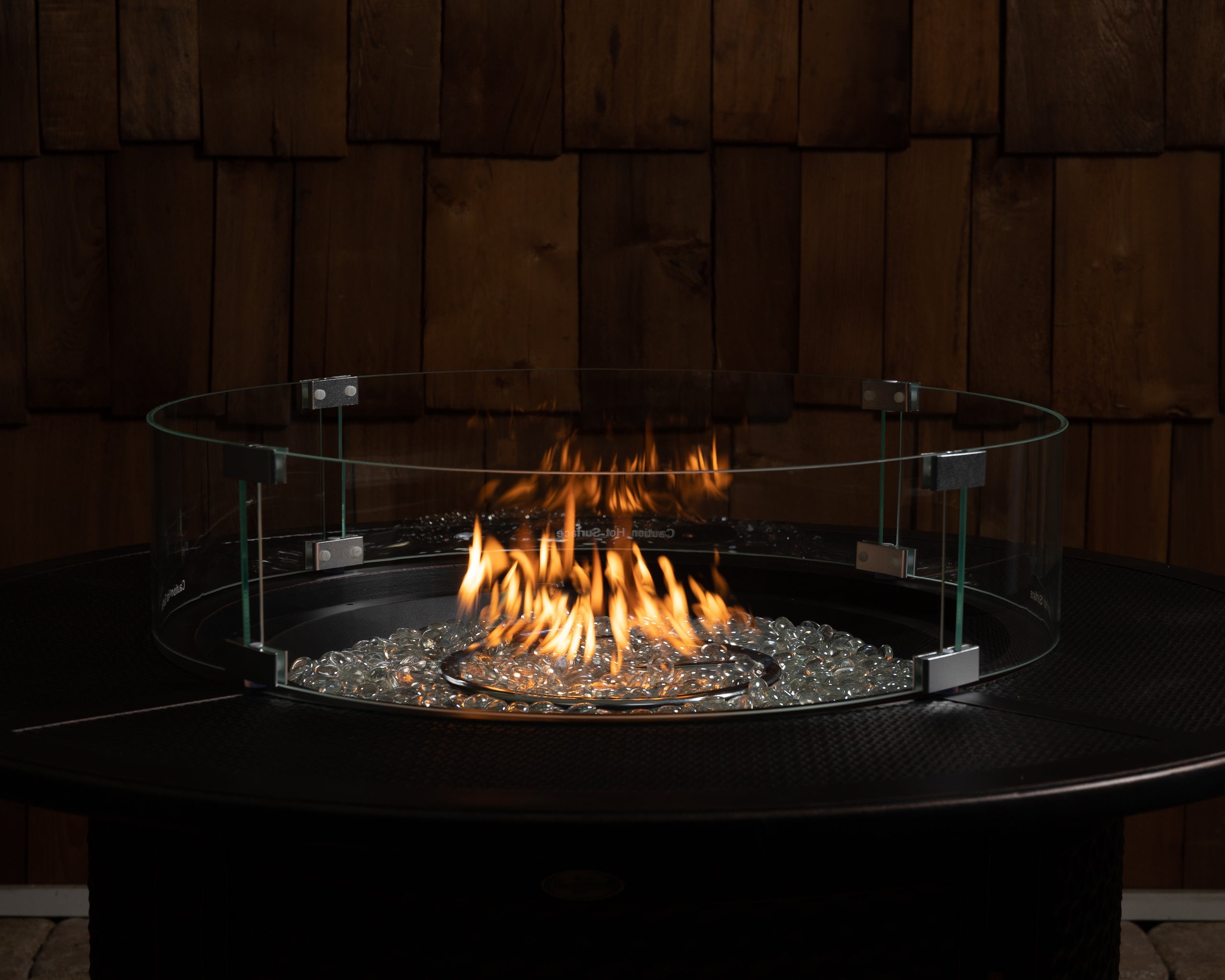 Fire Sense Tempered Glass Wind Guard for Round Fire Pits | 63246