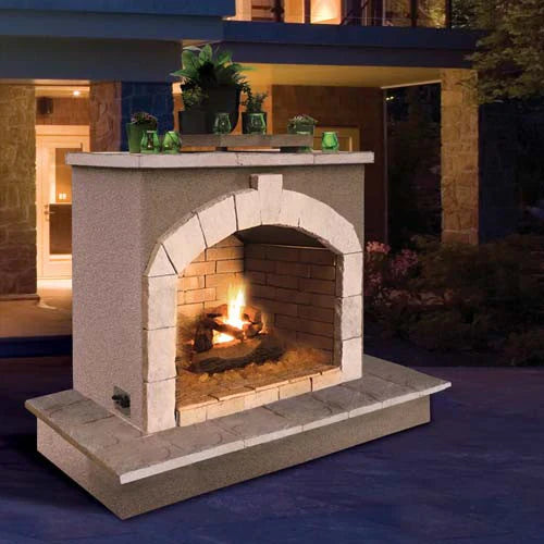 Cal Flame 72-Inch Outdoor Fireplace FRP906-3