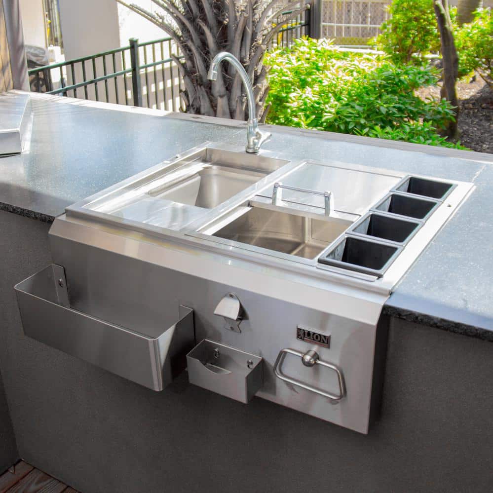 Lion Premium Grills 30" Outdoor Stainless Steel Bar Center