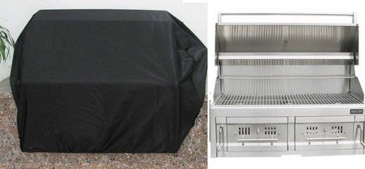 Sunstone Grills Waterproof Grill Cover for 42″ Drop in Charcoal Grills- Size 48.8″ W x 31″ H-CDZ42