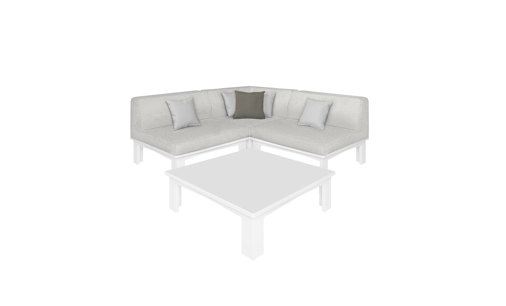 Ledge Mainstay Sectional 4 Piece Diamond