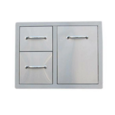 Sunstone Classic Double Drawer And Roll Out Liquid Propane Gas Tank Storage Combo - A-LPCDD30