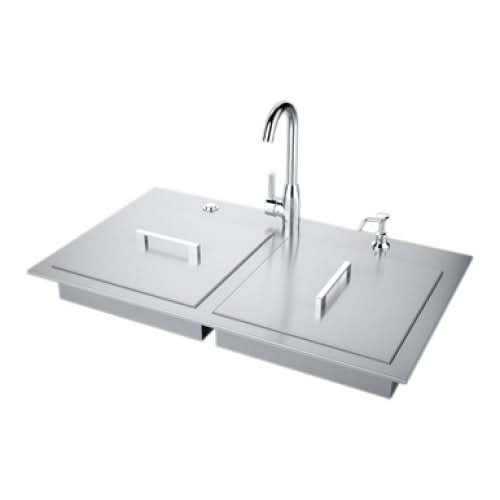 Sunstone Outdoor Rated ADA Compliant Drop In Double Sinks - ADASK37