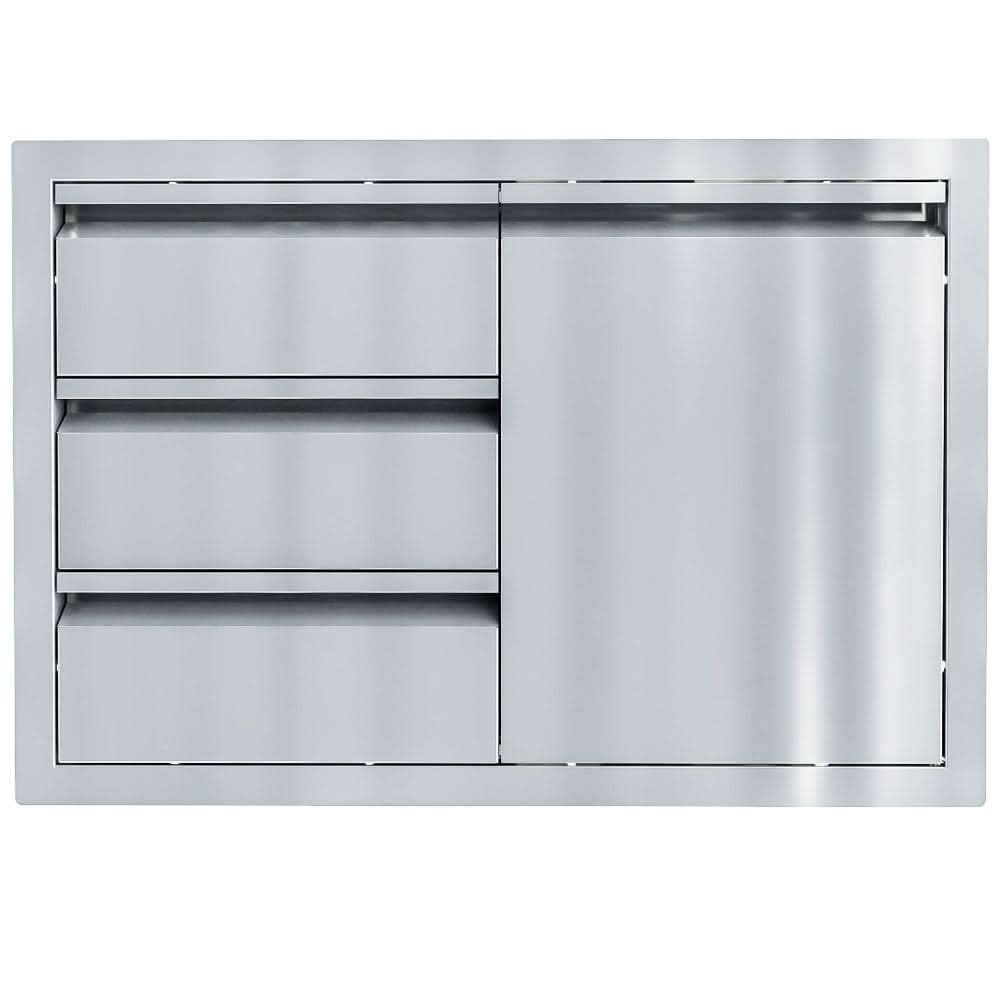 Sunstone 30 Inch Aruba Series Triple Drawer Door Combo with Removable Support Frame - ARU-TDC30