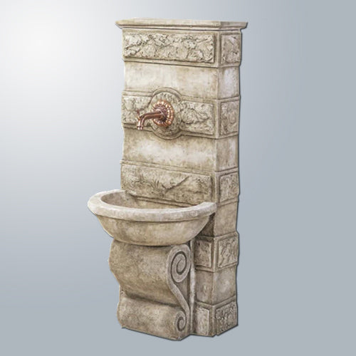 Abetone Outdoor Wall Water Fountain with Elegant Spout Feature