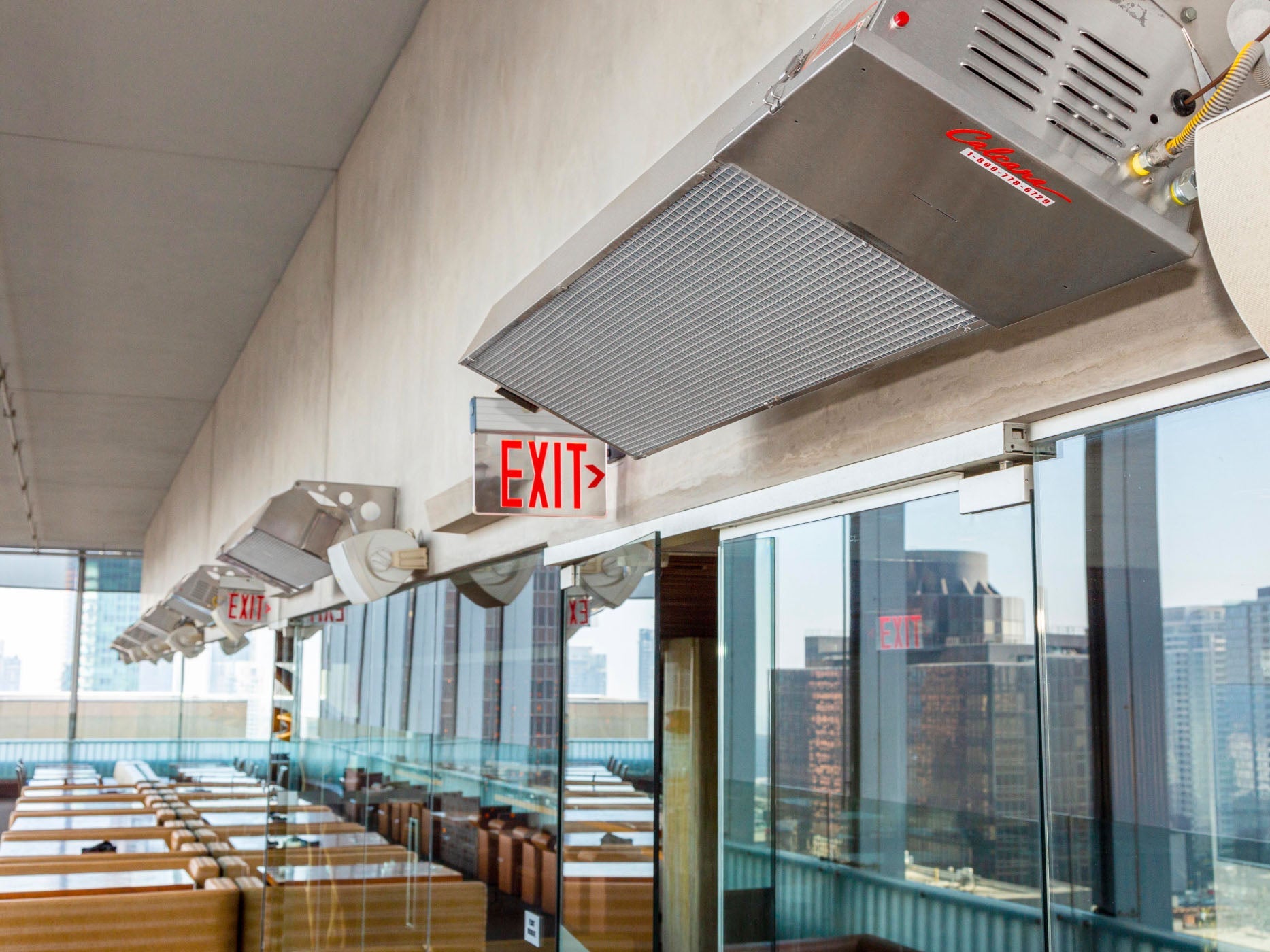 Calcana Wall Mounting Kit - 25° Tilt - Marine Grade for 5′ & 10′ Heaters