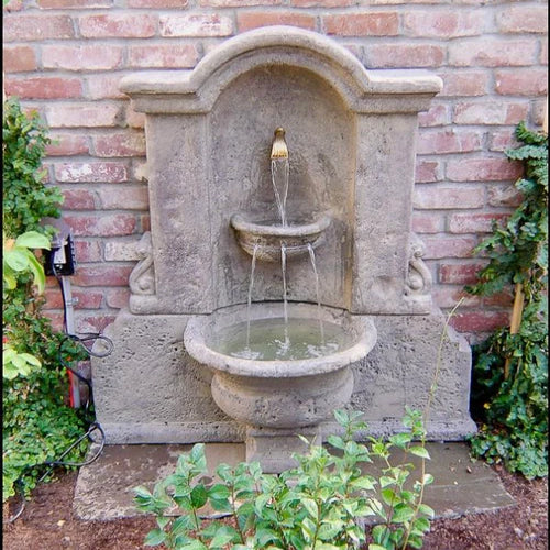 Elegant Acqua Pia Wall Outdoor Water Fountain with Spout