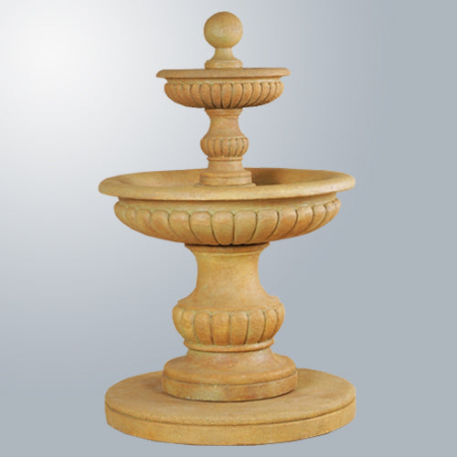 Elegant Acqua Sparta Two-Tiered Fountain for Serene Outdoor Spaces