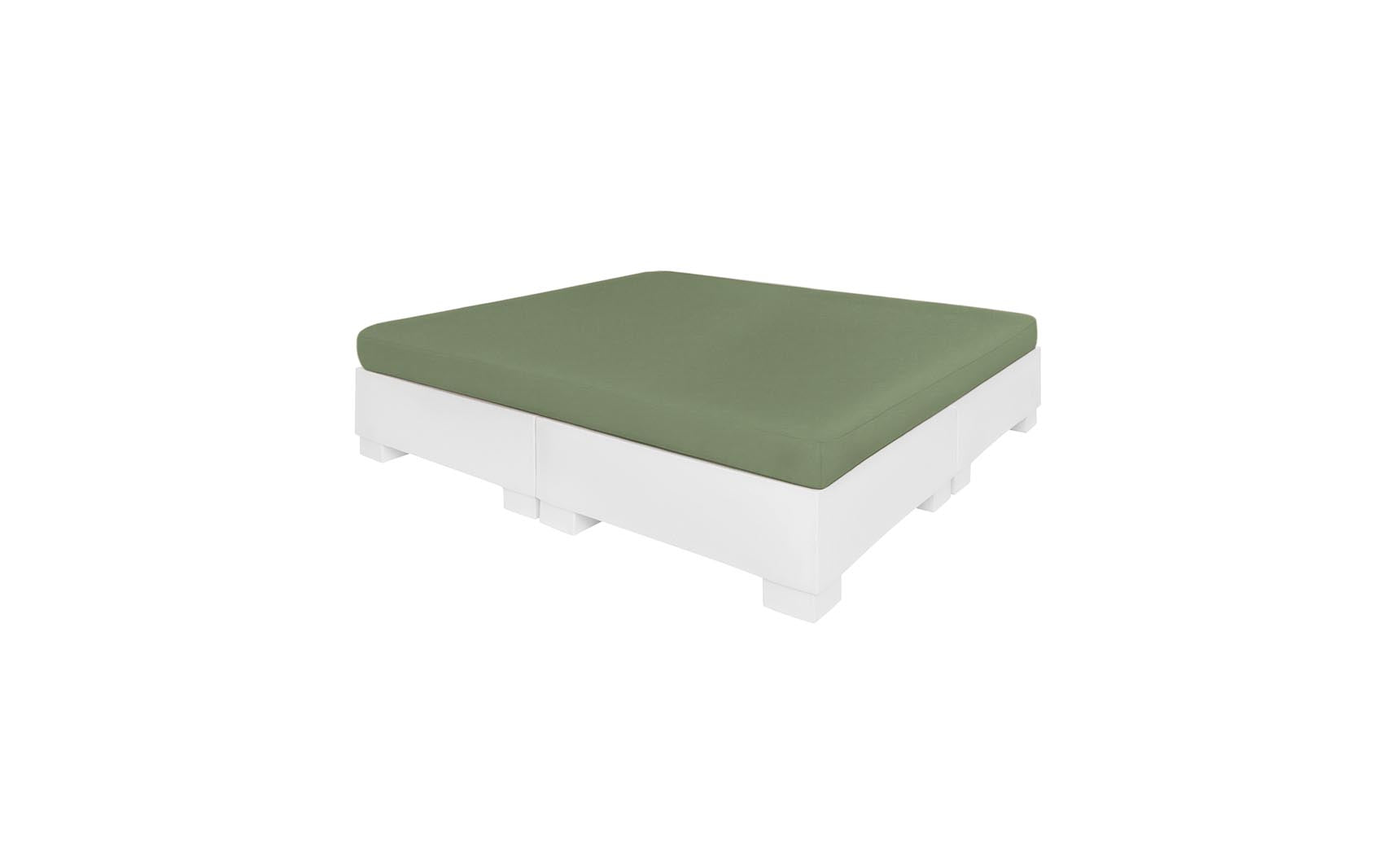 Ledge Affinity Square Sunbed with Flat Cushion
