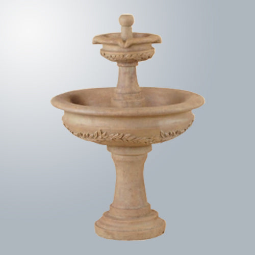 Elegant Alloro Two-Tier Fountain with Garland Design