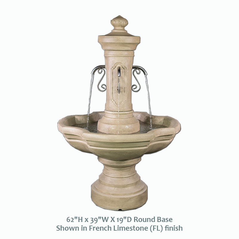 Stunning Amalfi Courtyard Water Fountain