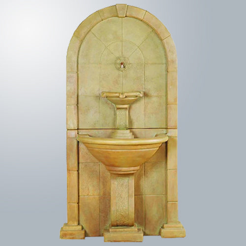 Charming Amalfi Wall Outdoor Fountain for a Tranquil Oasis