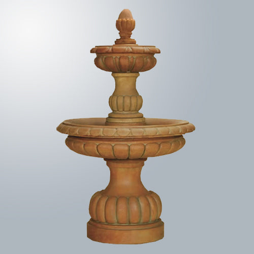 Elegant Ambra Two-Tier Water Fountain