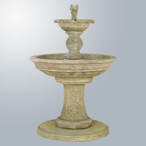 Elegant Two-Tier Outdoor Water Fountain for Tranquil Spaces