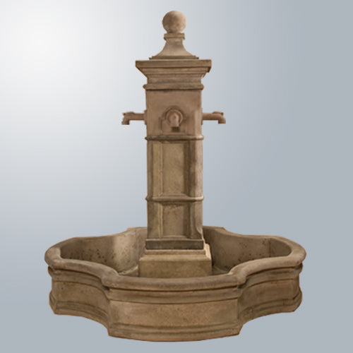 Elegant Aquitaine Fountain Set with 70" Monaco Pond