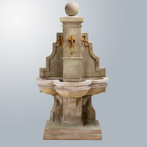 Elegant Arles Wall Fountain with Charming Spouts