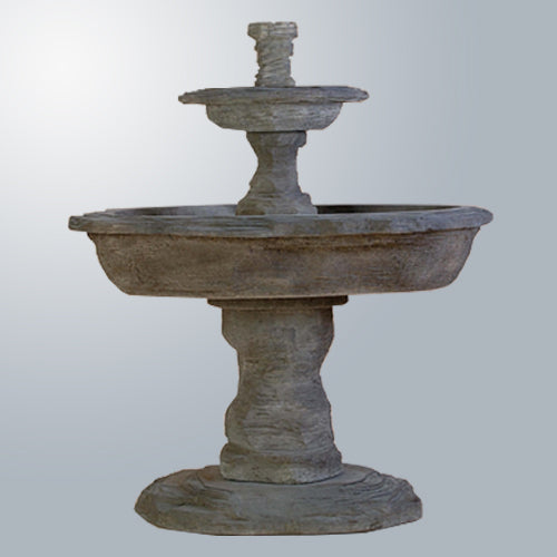 Elegant Artesia Two-Tier Slate Outdoor Water Fountain
