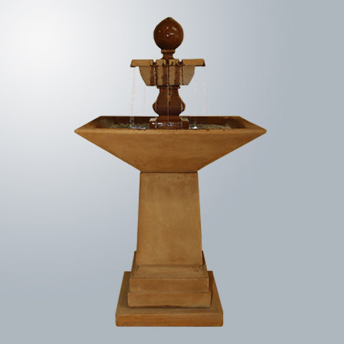 Elegant Avalon Square Fountain for Timeless Garden Charm