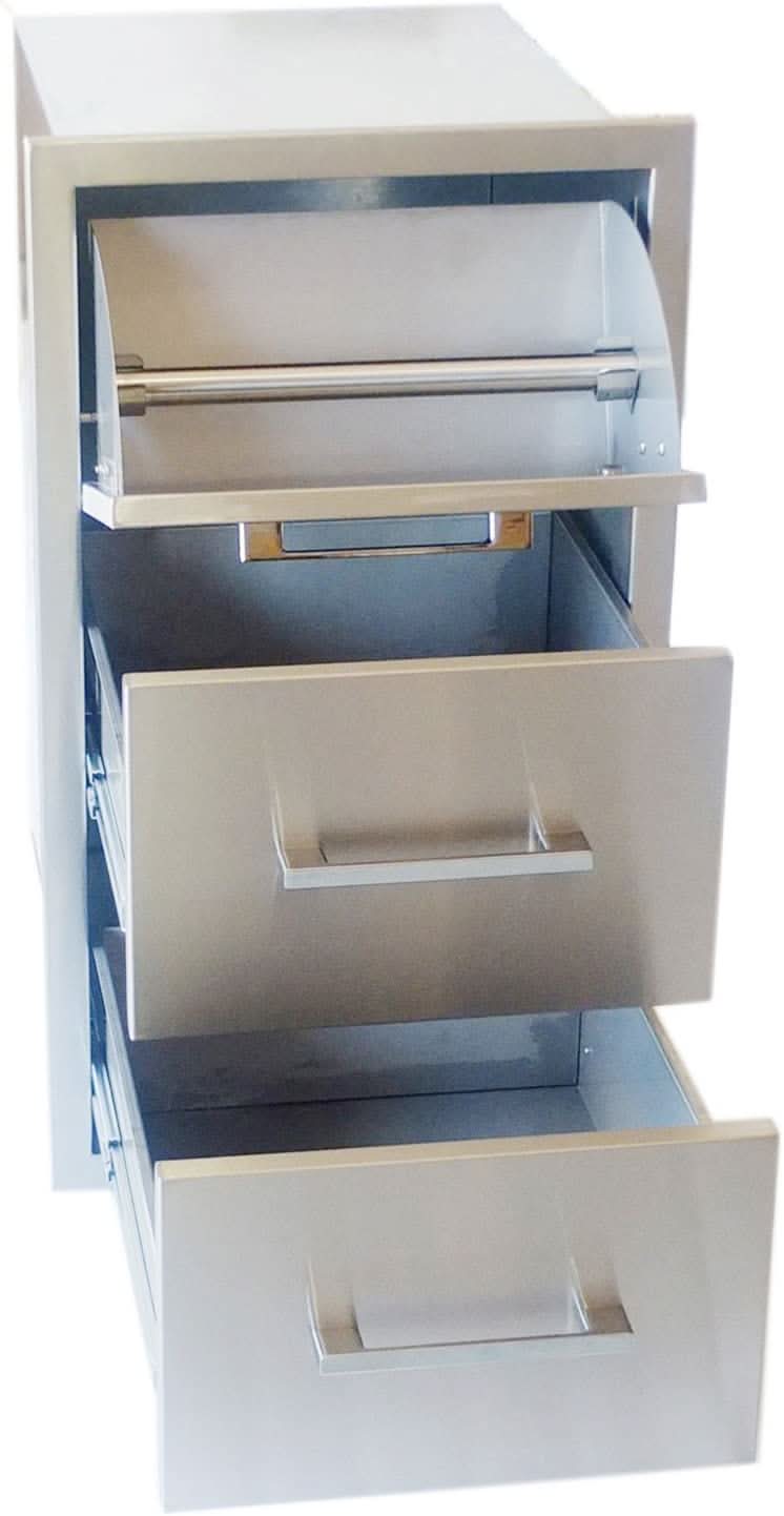 Sunstone 17" Belved Frame Paper Towel Drawer Combo - BA-DPCF17