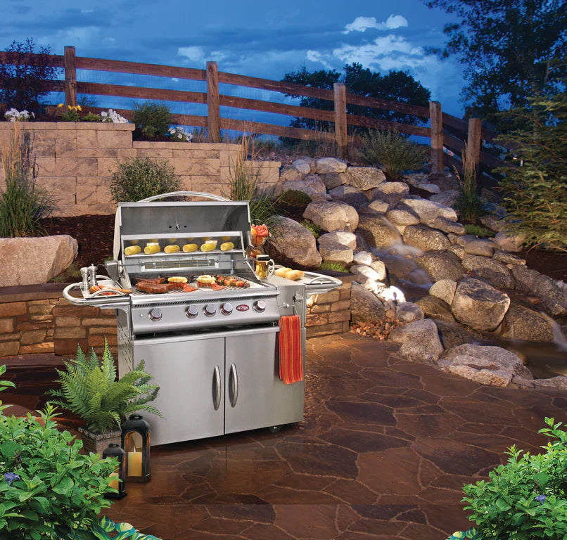 Cal Flame Premium P Series Built-in Grill With Rotisserie And Griddle