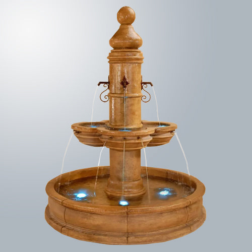 Elegant Beaumont Fountain with 70-Inch Pond Oasis