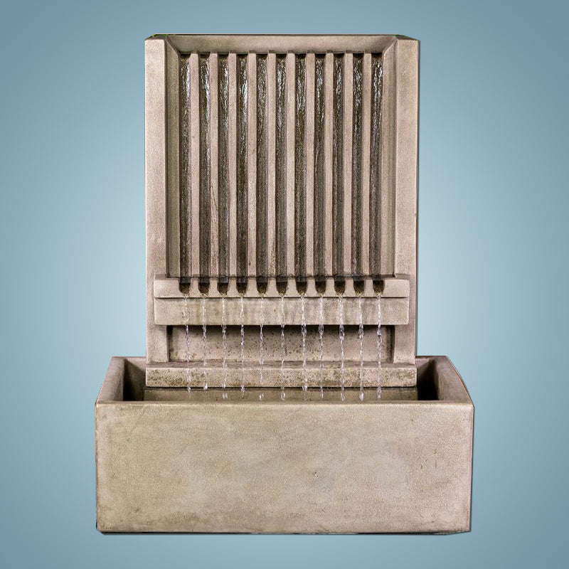 Elegant Short Brentwood Channel Wall Fountain