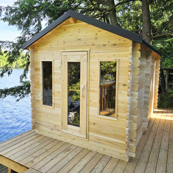Dundalk Leisurecraft CT Georgian Cabin Sauna with Changeroom-CTC88CE