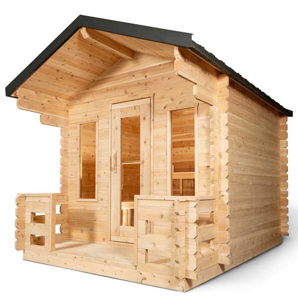 Dundalk Leisurecraft CT Georgian Cabin Sauna with Porch-CTC88PE