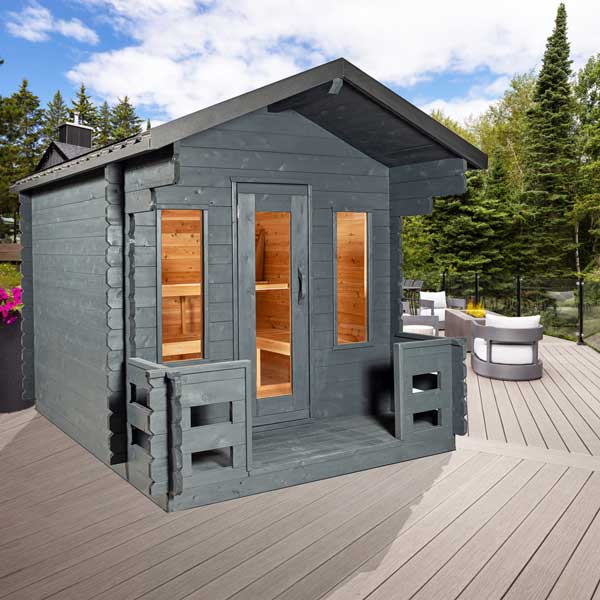 Dundalk Leisurecraft CT Georgian Cabin Sauna with Porch-CTC88PE