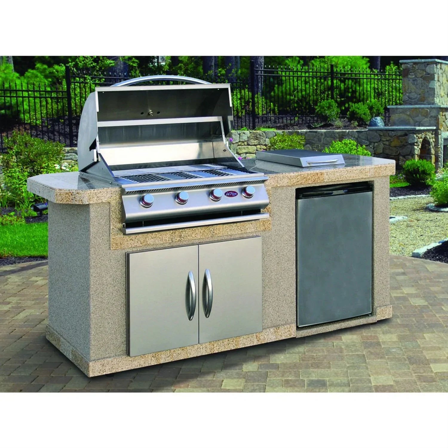 Cal Flame 7 ft BBQ Island BBK-701
