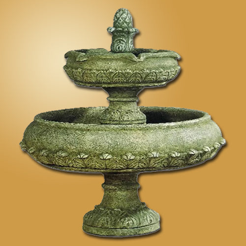 Stylish Capri Two-Tier Outdoor Water Fountain for Your Garden Oasis