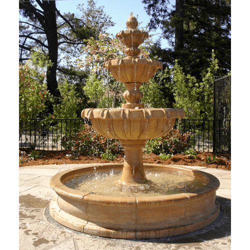 Elegant Chateau Pond Outdoor Water Fountain for Your Garden Oasis