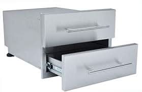 Sunstone Designer Raised 18 Inch Double Access Drawer - DE-DD13