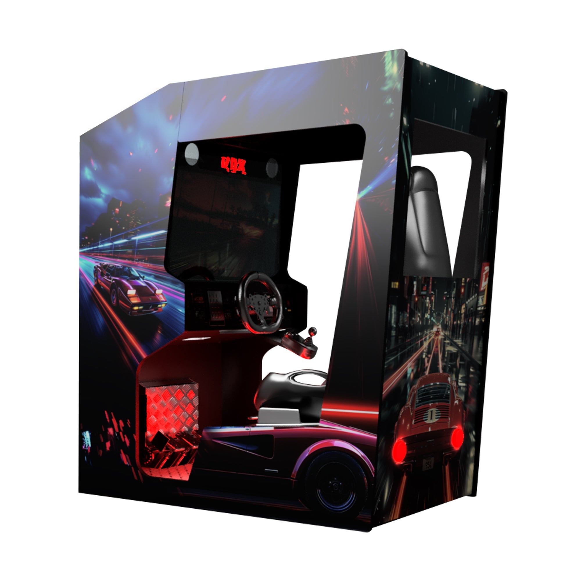 Creative Arcades Extreme Racing Arcade Machine | 200 Classic Racing Games | Wifi Compatible-3-4 Week Lead Time